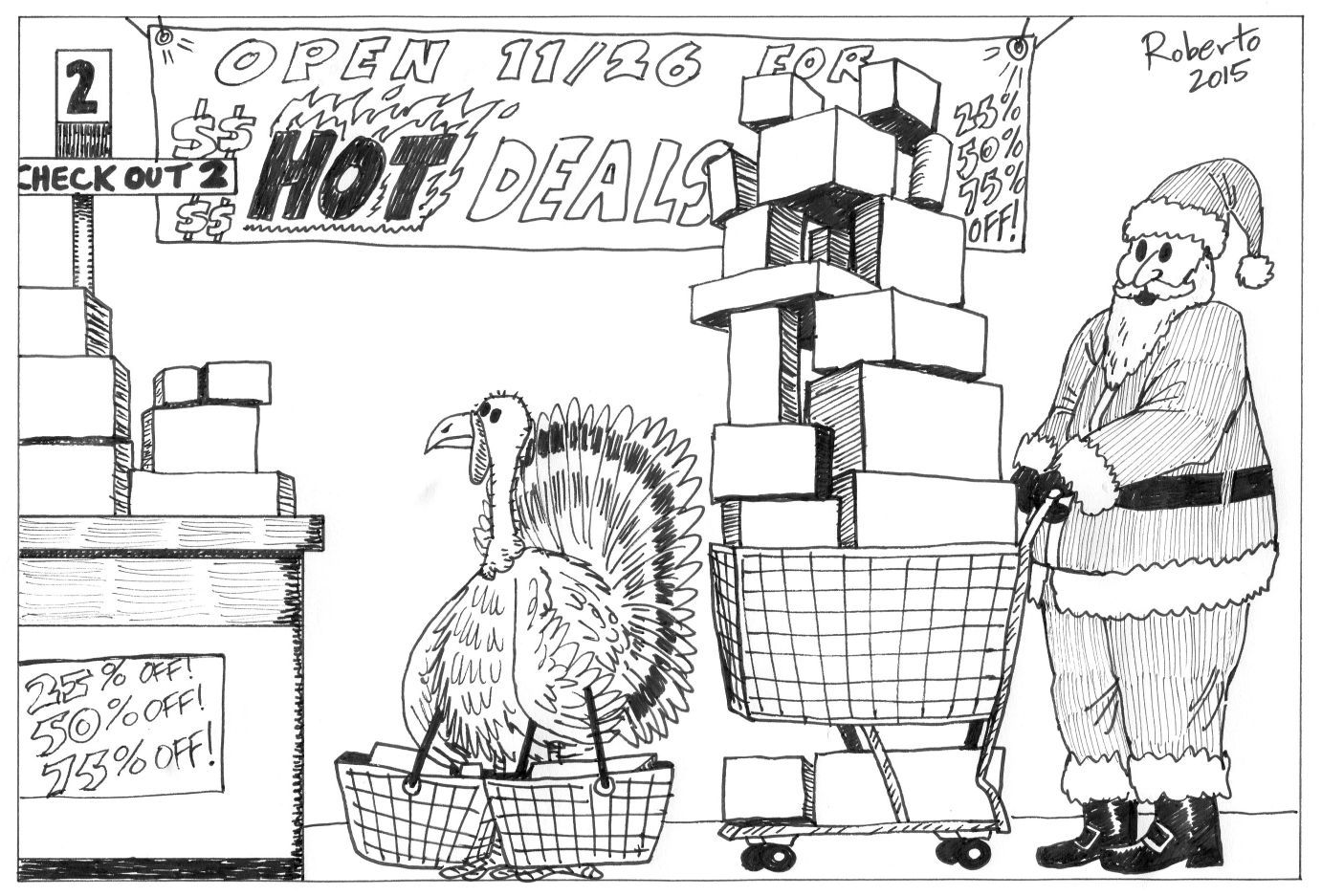 Editorial cartoon for Nov. 29, 2015